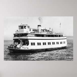 Póster Opinión de Astoria, Oregon de la fotografía de