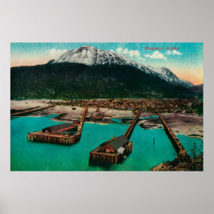 Póster Opinión de la ciudad de Skagway, AlaskaSkagway, AK