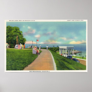 Póster Opinión de la colina de Coles de la "promenade"