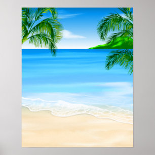 Póster Opinión de la playa