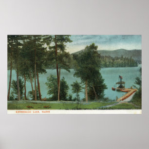 Póster Opinión de MaineScenic del lago Kennebago