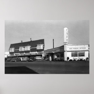 Póster Opinión de Newport, Oregon de la fotografía de