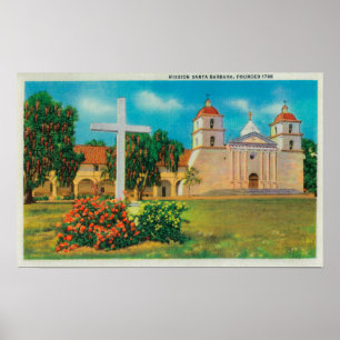 Póster Opinión de Santa Barbara de la misión