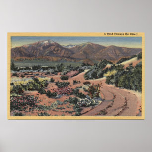 Póster Opinión del desierto de CaliforniaScenic