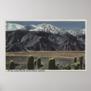 Póster Opinión del jardín del diablo de Mt. San Jacinto #