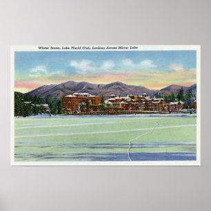 Póster Opinión del lago mirror el club del Lake Placid