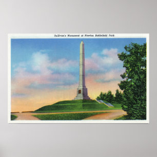 Póster Opinión del parque del campo de batalla de Newton
