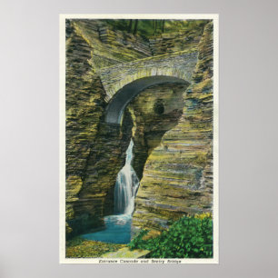 Póster Opinión del puente de la cascada y del centinela