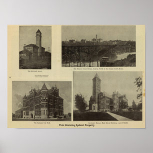 Póster Opiniónes, la prosperidad de Spokane