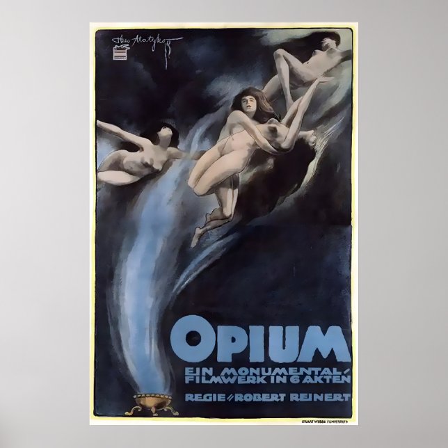 Póster Opium 1919 French Canadian (Super Rare) Movie (Frente)