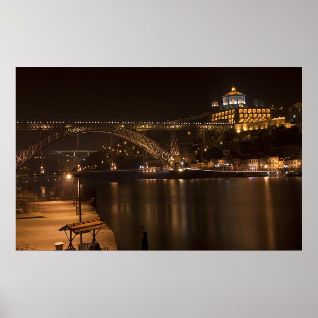Póster Oporto por Poster nocturno (Frente)