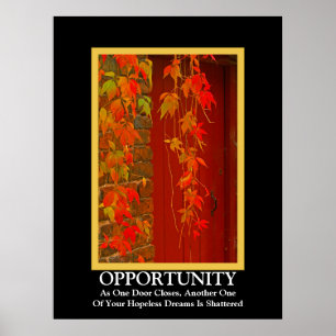 Póster Oportunidad ~ Poster desmotivacional