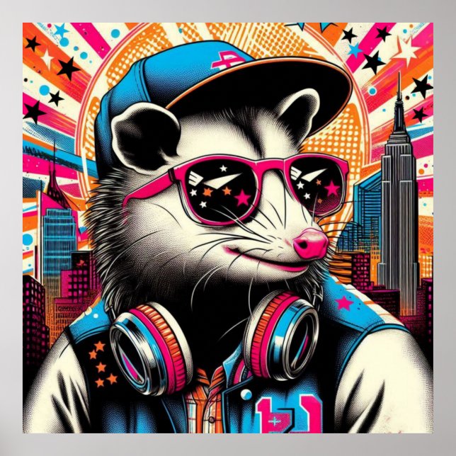 PÓSTER OPOSSUM EN LA GRAN CIUDAD-5 (Frente)