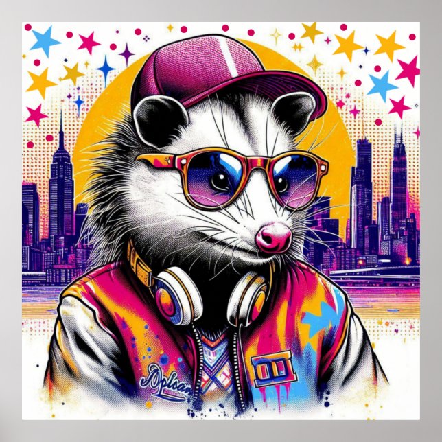 PÓSTER OPOSSUM EN LA GRAN CIUDAD-6 (Frente)