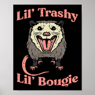 Póster Opossum Lil Trashy Bougie Possum Gato Hombres Wo