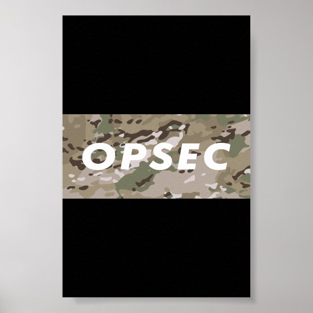 Póster OPSEC - Seguridad de las operaciones (Frente)
