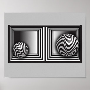 Póster Óptica a través de formas