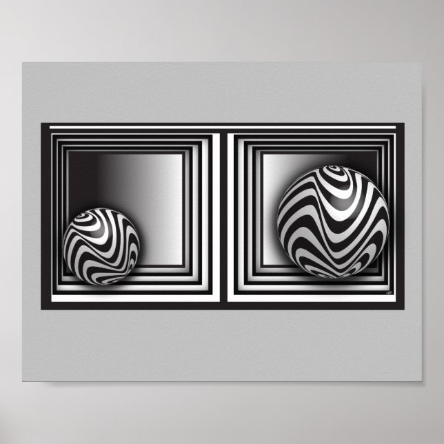 Póster Óptica a través de formas (Frente)