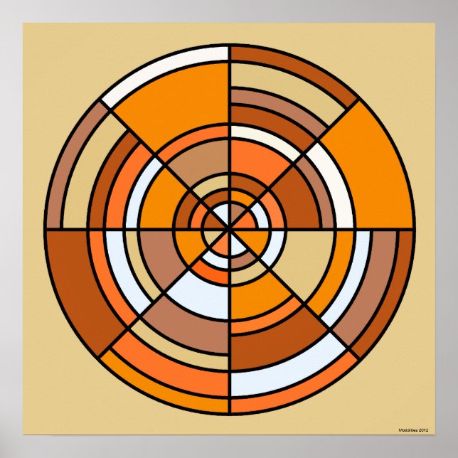 Póster Optical Illusion Circle Poster (Frente)