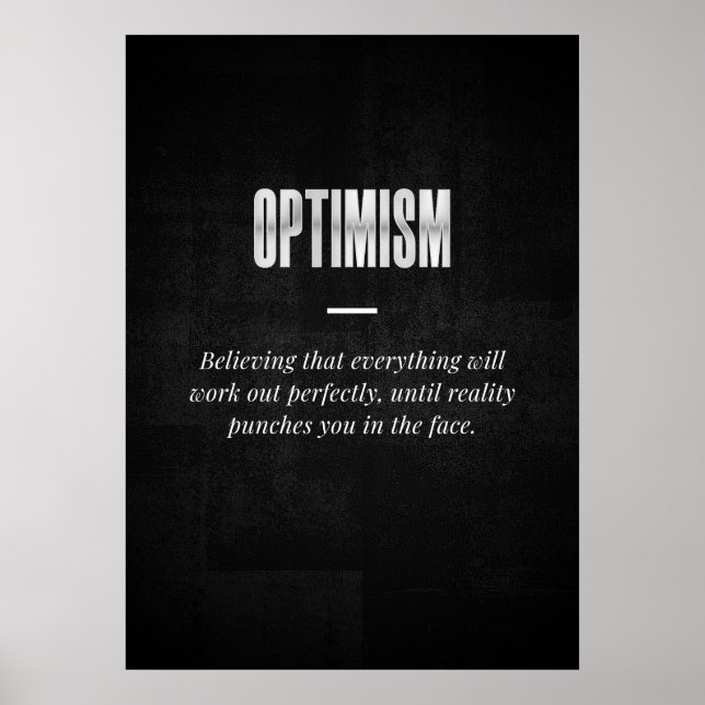 Póster Optimismo (Frente)