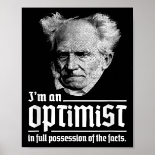 Póster Optimista Arthur Schopenhauer Pessimism P