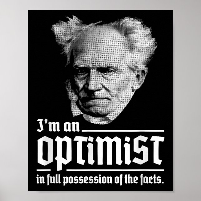 Póster Optimista Arthur Schopenhauer Pessimism P (Frente)