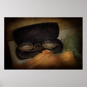 Póster Optometrista - Gafas para leer