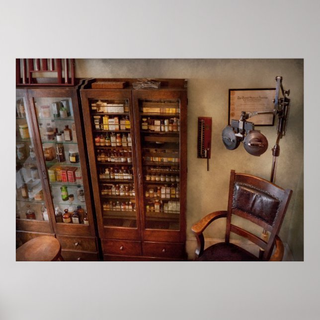 Póster Optometrista - Oficina de Optometristas (Frente)