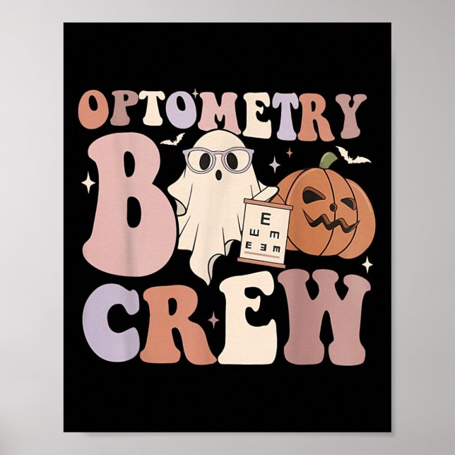 Póster Optometry Crew Optometry Boo Crew Halloween Optici (Frente)