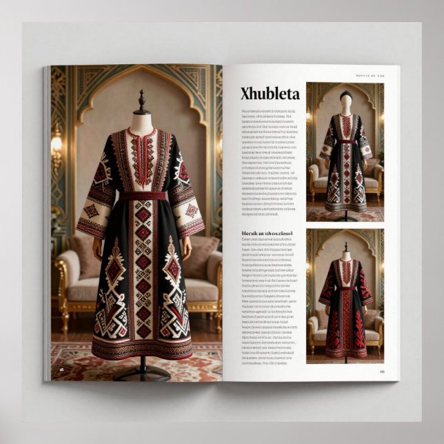 Póster Opulencia Art Déco Patrones Geométricos IIHER_XHU_ (Frente)