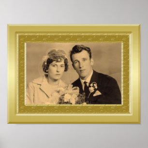 Póster Opulento poster fotográfico personalizado de borde