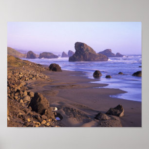 Póster OR, Oregon Coast, Myers Creek, rock formations