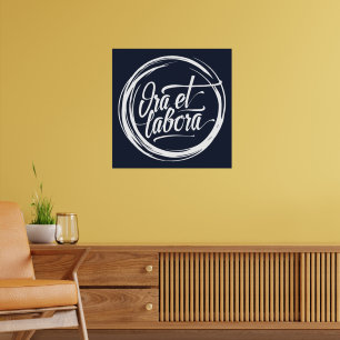 Póster Ora et labora