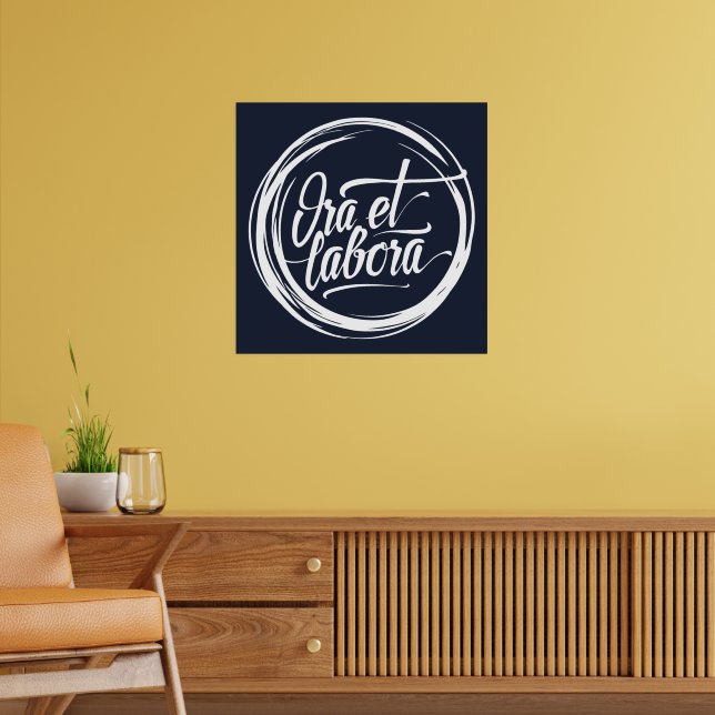 Póster Ora et labora (Salón 2)