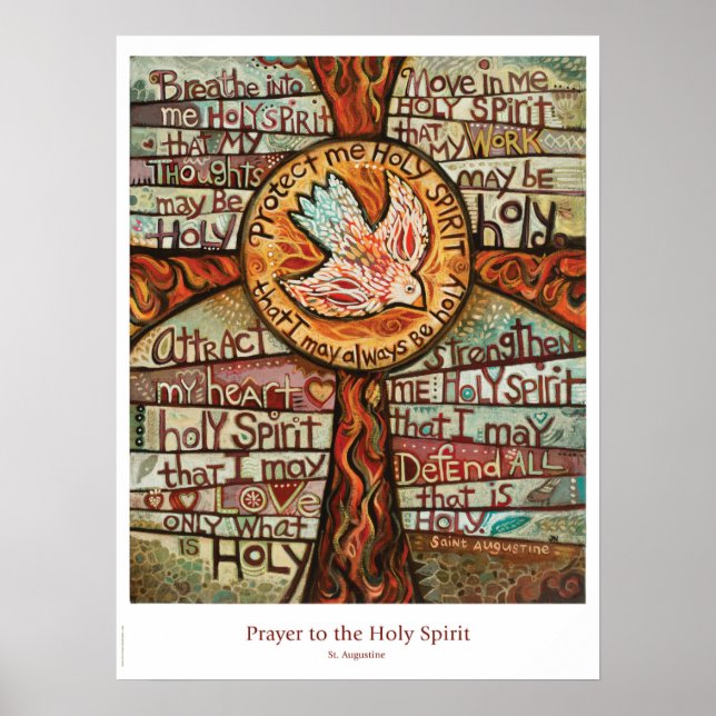 Póster Oración al poster del aula del Espíritu Santo (Frente)
