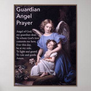 Póster Oración Ángel de Guardian para Poster de Chicas