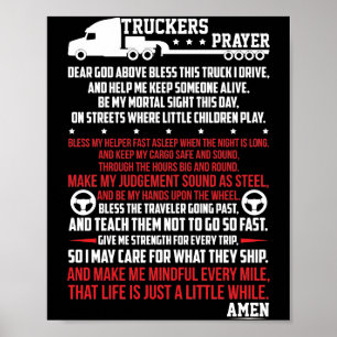 Póster Oración de camioneros