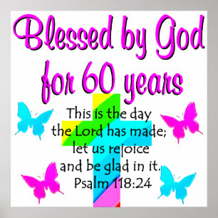 PÓSTER ORACIÓN DE CHRISTIAN DE 60 AÑOS