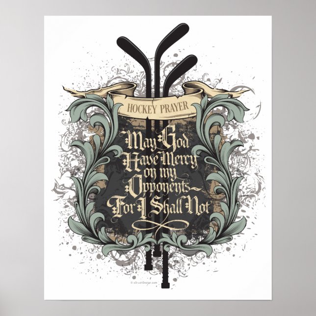 Póster Oración de hockey (Frente)