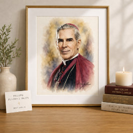 Póster Oración de intercesión del Beato Fulton Sheen Sant