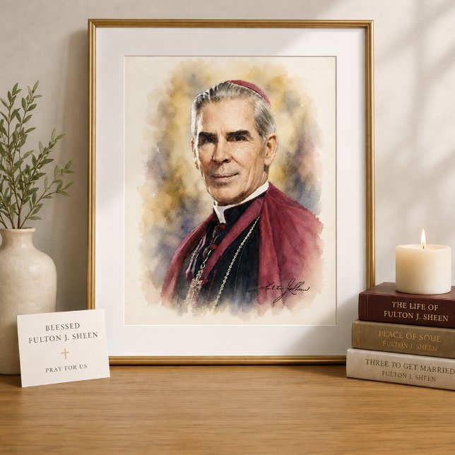 Póster Oración de intercesión del Beato Fulton Sheen Sant (Subido por el creador)