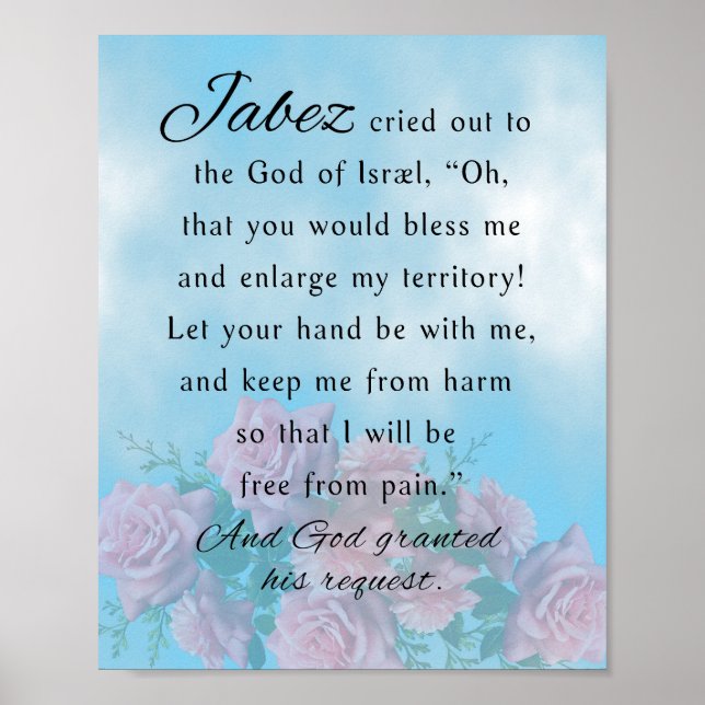 Póster Oración de Jabez (Frente)