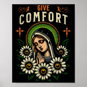 Póster Oración de la Virgen María Da Consuelo Cristiano R