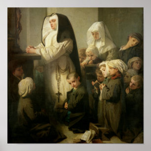 Póster Oración de los niños que sufren de ringworm