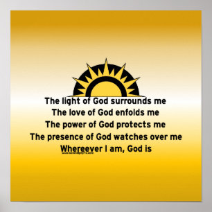 Póster Oración de protección