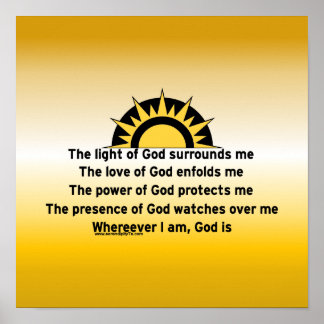 Póster Oración de protección