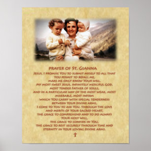 Póster Oración de San Gianna Molla