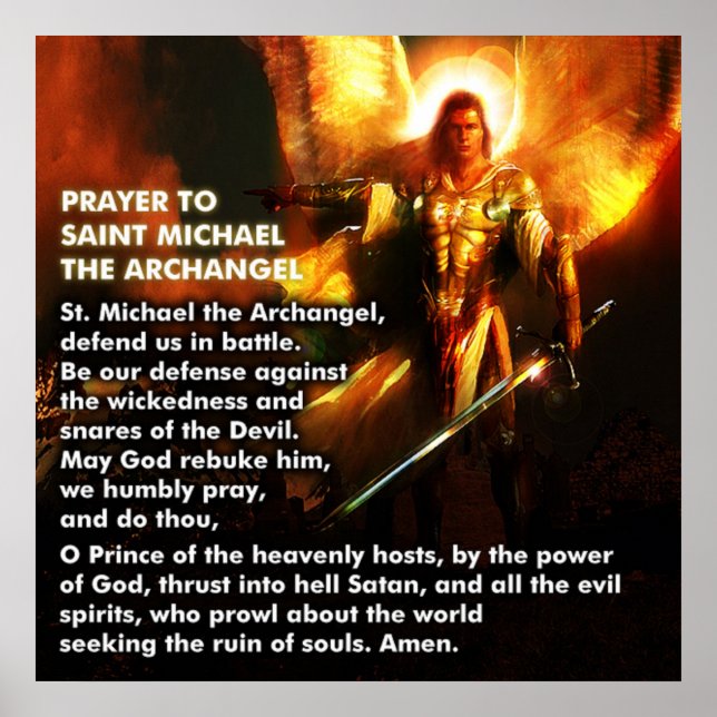 Póster Oración de San Miguel (Frente)