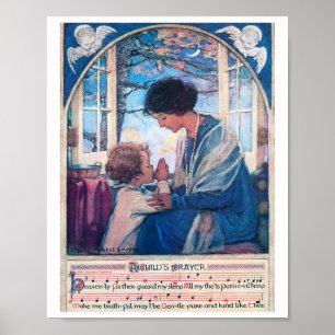 Póster Oración del niño, Jessie Willcox Smith