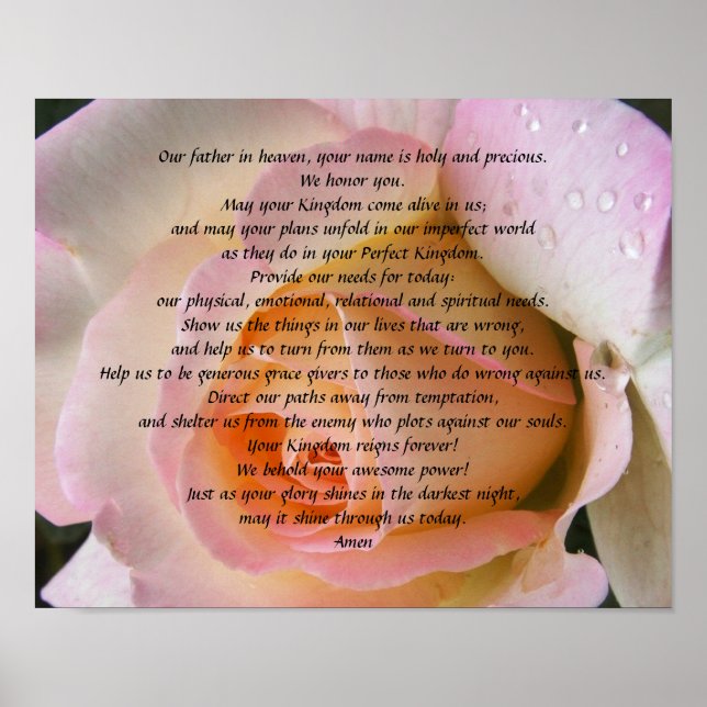 Póster Oración del Señor (Frente)
